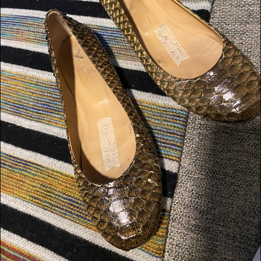 Devi Kroell Python Ballerina Flats
